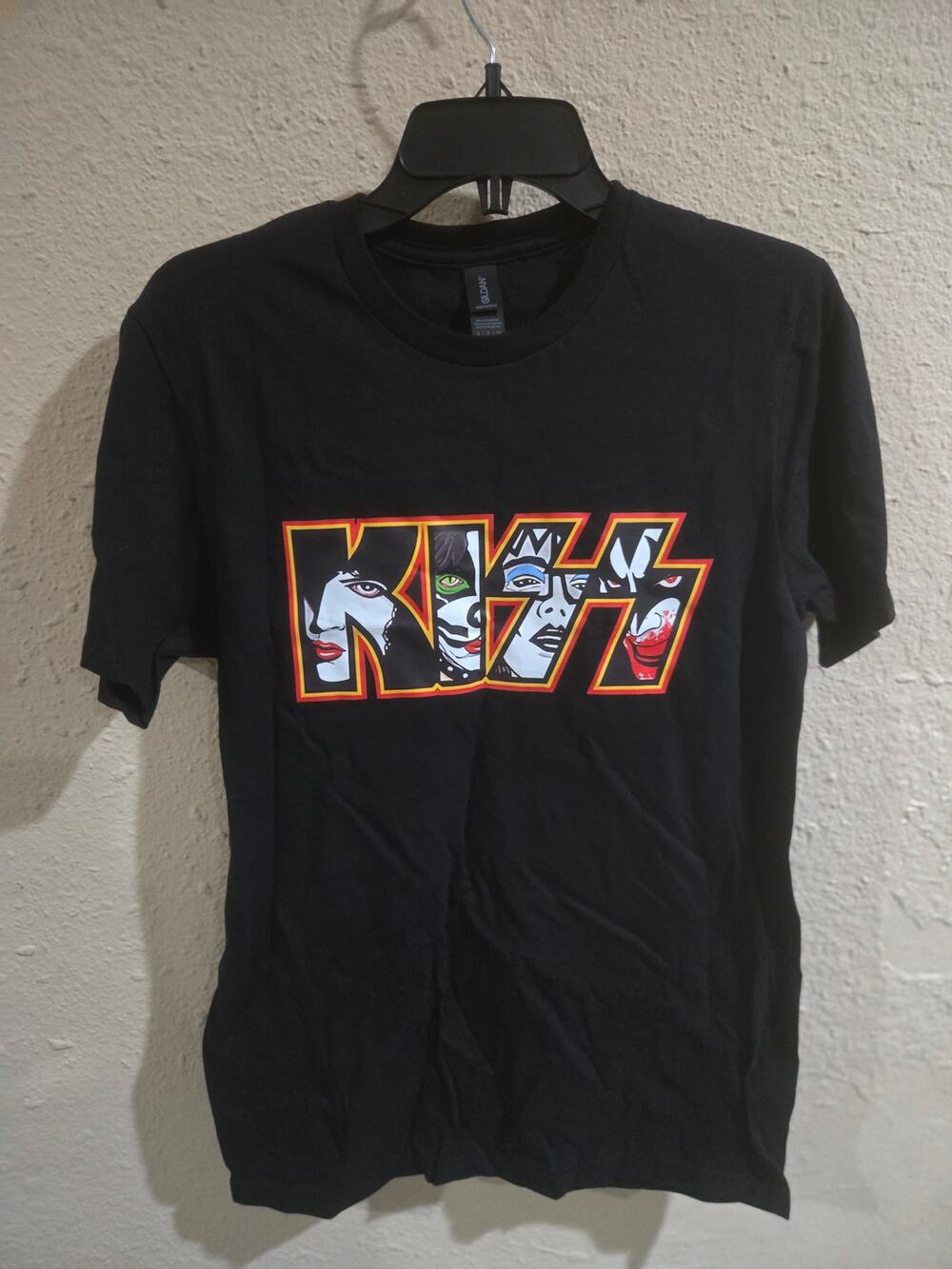 KISS Black Printed Tee Shirt, Size Small